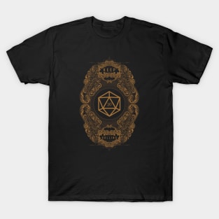 Victorian Keep Rolling Polyhedral D20 Dice T-Shirt